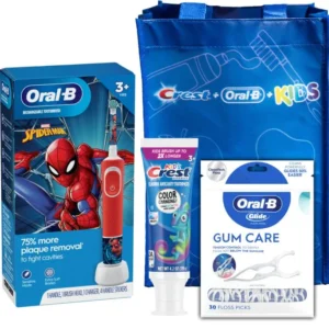 Crest+Oral-B Kids 3+ Spiderman Electric Toothbrush System