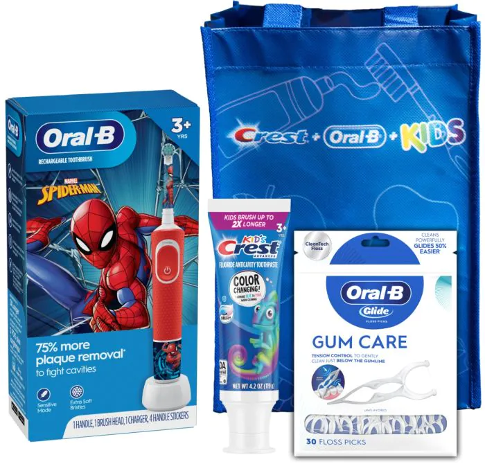 Crest+Oral-B Kids 3+ Spiderman Electric Toothbrush System